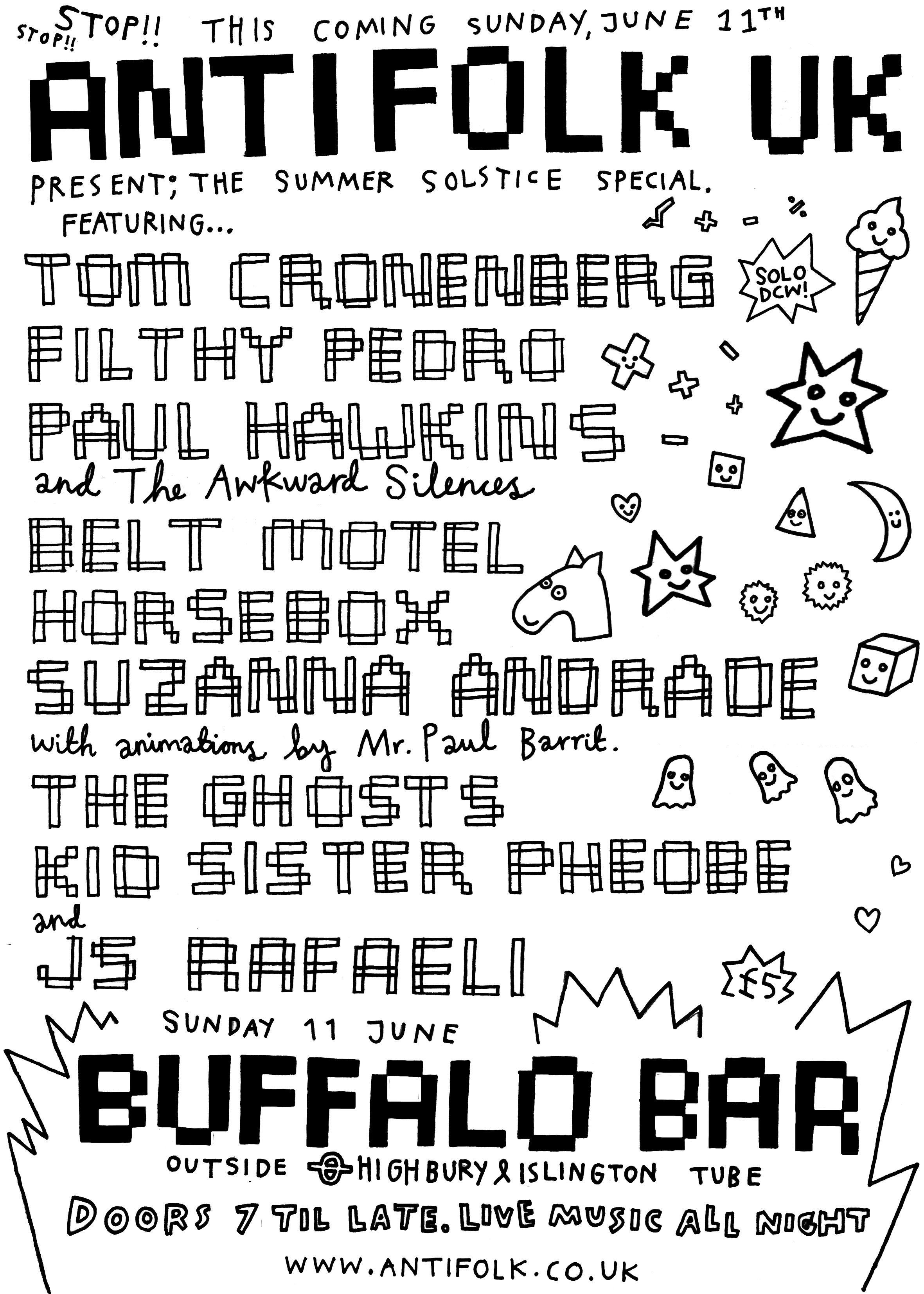 Antifolk Sumnmer Solstice Special 2006 Flyer